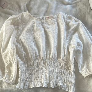 Junior white blouse